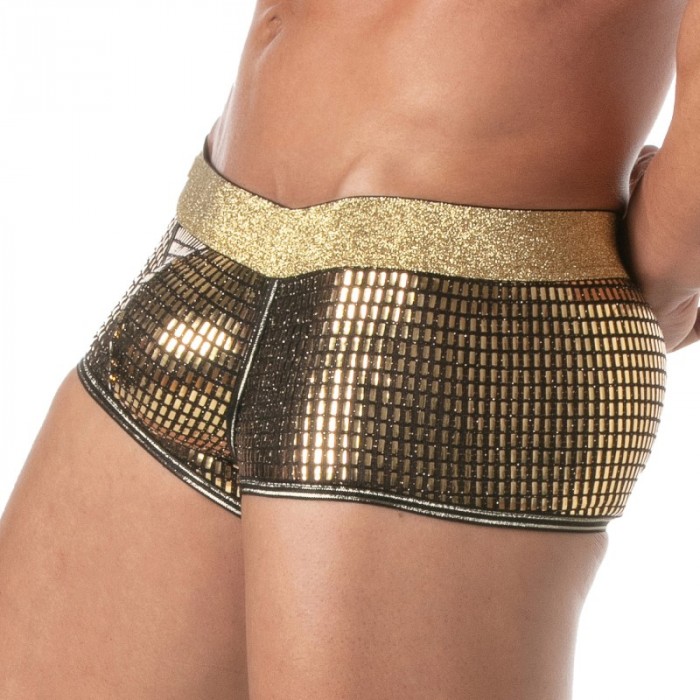 Boxer shorts, Shorty of the brand TOF PARIS - Boxer Glitter Tof Paris - Gold - Ref : TOF507O