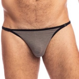 Tanga de la marca L HOMME INVISIBLE - Soft Touch Tanga Striptease L Homme Invisible - Gris - Ref : UW21X SOF GC1