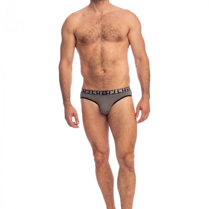 Brief of the brand L HOMME INVISIBLE - Soft Touch Briefs L Homme L Homme Invisible - Grey - Ref : MY11C SOF GC1