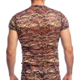 Manches courtes de la marque L HOMME INVISIBLE - Opulento T shirt col V L Homme Invisible - Ref : MY73 OPU 001