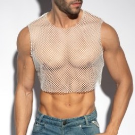 Crop Top Beachy Net Midriff...