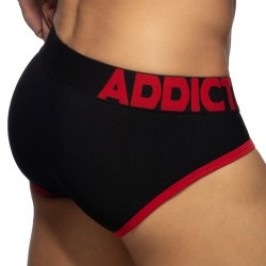 Brief of the brand ADDICTED - Slip Pique tricolore - Noir - Ref : AD1349 C10