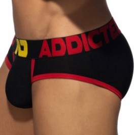 Slip del marchio ADDICTED - Slip Pique tricolore - Noir - Ref : AD1349 C10