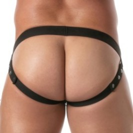 Jock Strap der Marke TOF PARIS - Jockstraps mit Druckknöpfen Vinyl Tof Paris - Schwarz - Ref : TOF497N