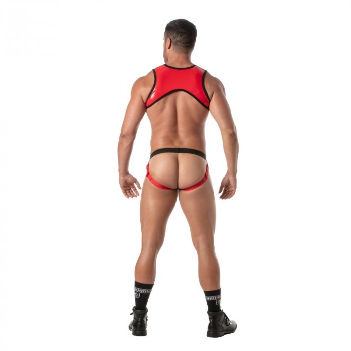 Harness of the brand TOF PARIS - Zippered Harness Vinyl Tof Paris - Red - Ref : TOF501R