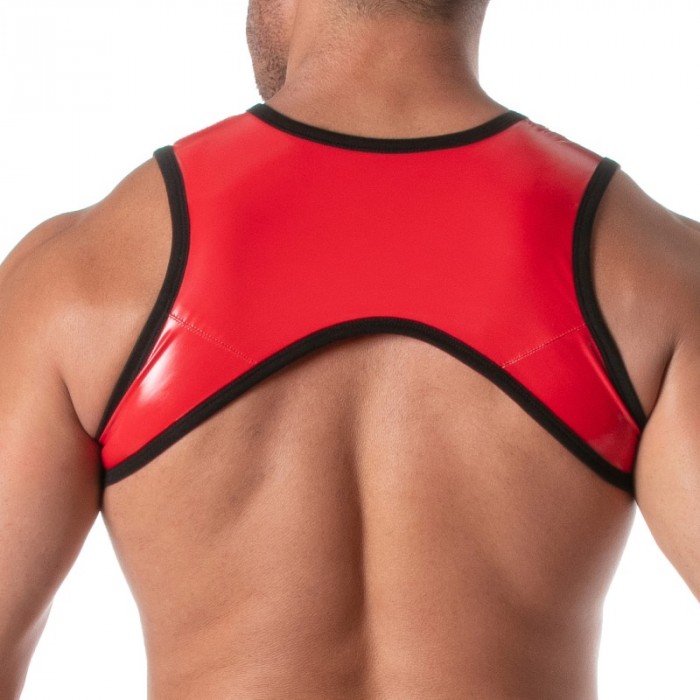 Harness of the brand TOF PARIS - Zippered Harness Vinyl Tof Paris - Red - Ref : TOF501R