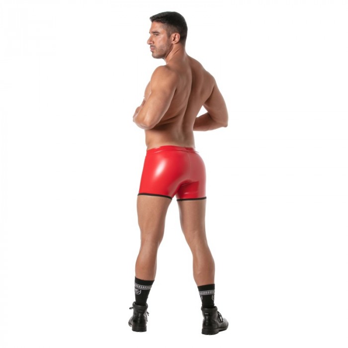 Boxershorts, Shorty der Marke TOF PARIS - Leicht zugängliche Boxershorts Vinyl Tof Paris - Rot - Ref : TOF495R