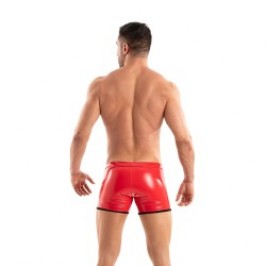 Boxershorts, Shorty der Marke TOF PARIS - Leicht zugängliche Boxershorts Vinyl Tof Paris - Rot - Ref : TOF495R