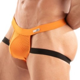 Suspensorios de la marca TOF PARIS - Jockstrap Temptation de microfibra Tof Paris - Naranja - Ref : TOF524O