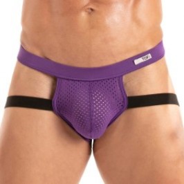 Cinturino Jock del marchio TOF PARIS - Jockstrap Temptation de microfibra Tof Paris - Viola - Ref : TOF524V