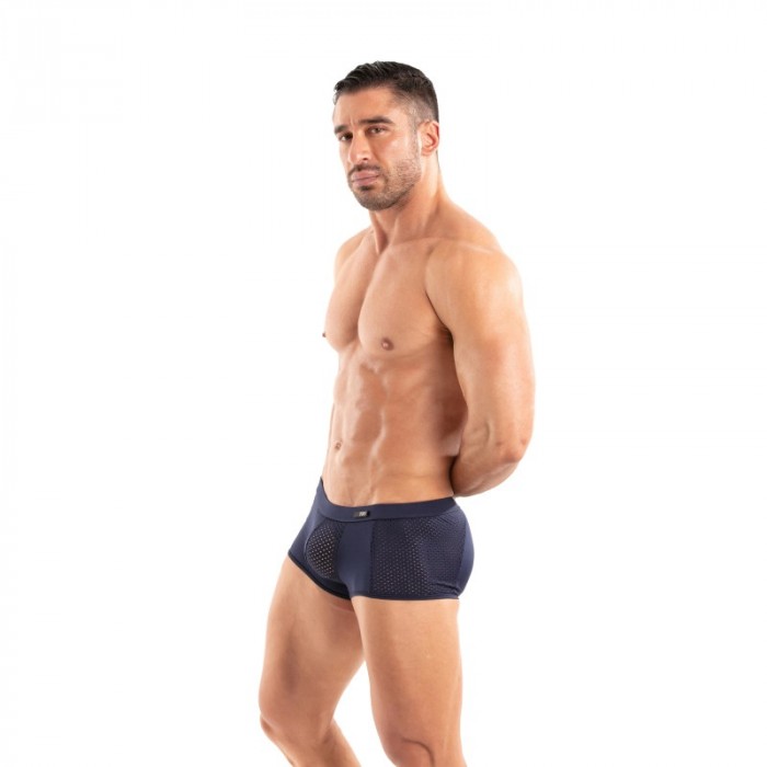 Pantaloncini boxer, Shorty del marchio TOF PARIS - Boxer in microfibra Tentation Tof Paris - Blu Marino - Ref : TOF521BM