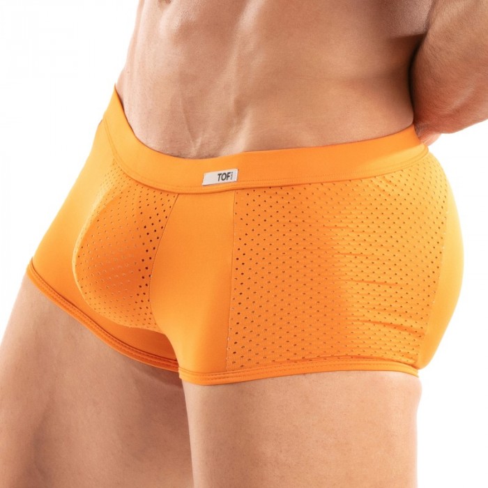 Shorts Boxer, Shorty de la marca TOF PARIS - Bóxer de microfibra Tentation Tof Paris - Naranja - Ref : TOF521O