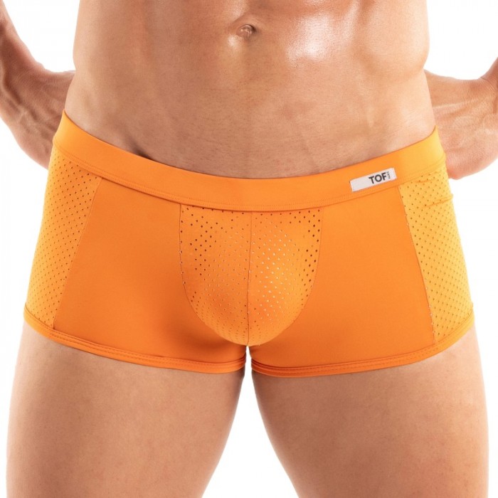 Boxer shorts, Shorty of the brand TOF PARIS - Tentation Microfiber Boxer Tof Paris - Orange - Ref : TOF521O