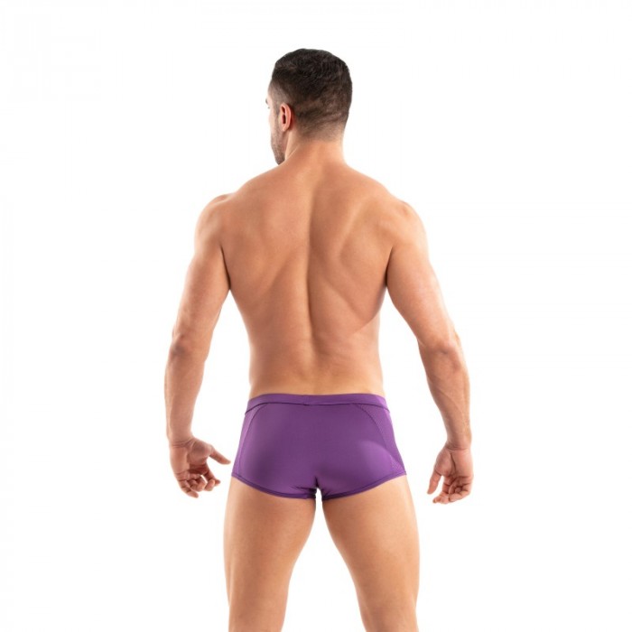 Boxer, shorty de la marque TOF PARIS - Boxer Tentation en microfibre Tof Paris - Violet - Ref : TOF521V