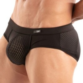 Slip, Tanga de la marque TOF PARIS - Slip Tentation en microfibre Tof Paris - Noir - Ref : TOF522N