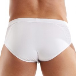 Slip, Tanga de la marque TOF PARIS - Slip Tentation en microfibre Tof Paris - Blanc - Ref : TOF522B