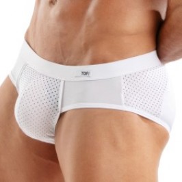 Slip del marchio TOF PARIS - Slip in microfibra Tentation Tof Paris - Bianco - Ref : TOF522B