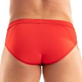 Slip de la marca TOF PARIS - Calzoncillo de microfibra Tentation Tof Paris - Rojo - Ref : TOF522R