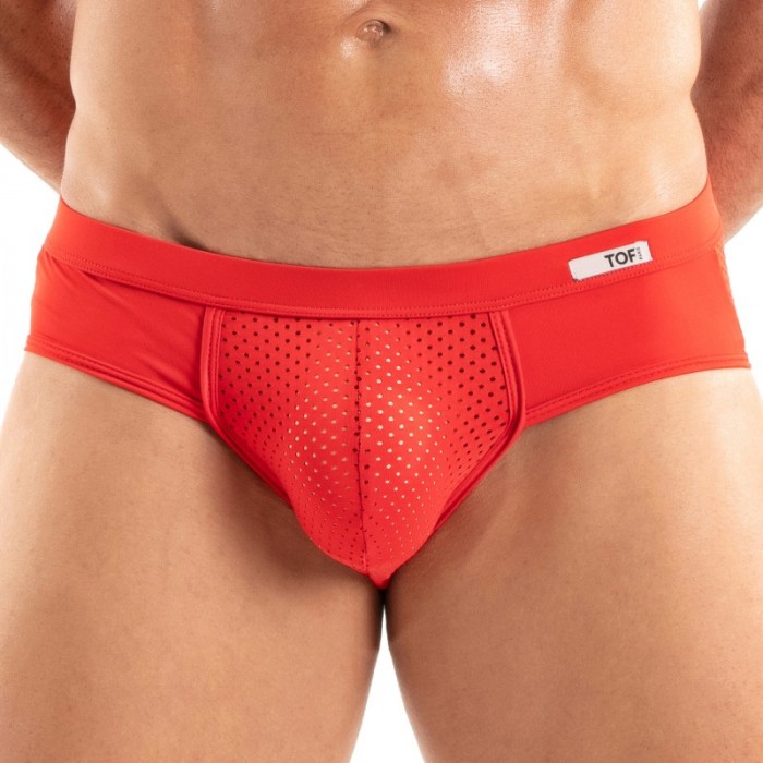 Brief of the brand TOF PARIS - Tentation Microfiber Brief Tof Paris - Red - Ref : TOF522R