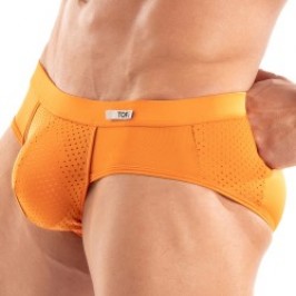 Slip, Tanga de la marque TOF PARIS - Slip Tentation en microfibre Tof Paris - Orange - Ref : TOF522O