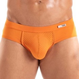 Brief of the brand TOF PARIS - Tentation Microfiber Brief Tof Paris - Orange - Ref : TOF522O