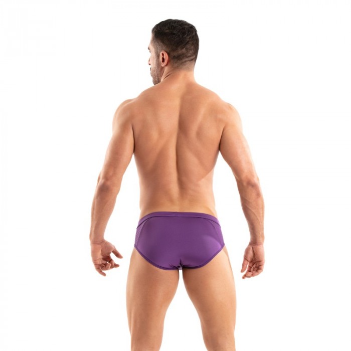 Brief of the brand TOF PARIS - Tentation Microfiber Brief Tof Paris - Purple - Ref : TOF522V