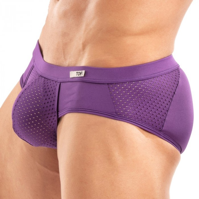 Brief of the brand TOF PARIS - Tentation Microfiber Brief Tof Paris - Purple - Ref : TOF522V