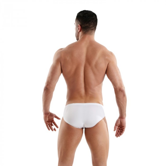 Slip, Tanga de la marque TOF PARIS - Bikini Tentation en Microfibre Tof Paris - Blanc - Ref : TOF523B