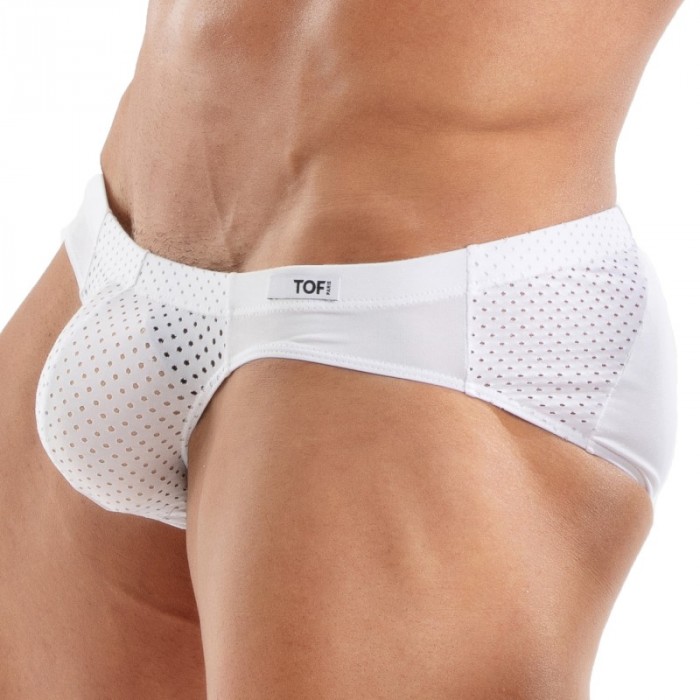 Brief of the brand TOF PARIS - Temptation Microfiber Bikini Tof Paris - White - Ref : TOF523B