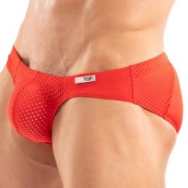 Slip de la marca TOF PARIS - Bikini de microfibra Temptation Tof Paris - Rojo - Ref : TOF523R