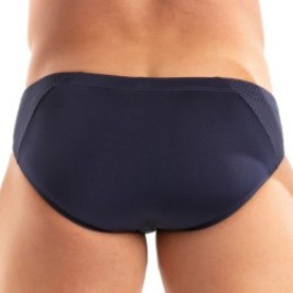 Slip, Tanga de la marque TOF PARIS - Bikini Tentation en Microfibre Tof Paris - Bleu Marine - Ref : TOF523BM