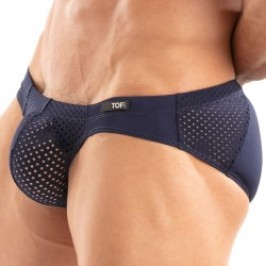 Brief of the brand TOF PARIS - Temptation Microfiber Bikini Tof Paris - Navy - Ref : TOF523BM