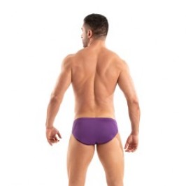 Slip, Tanga de la marque TOF PARIS - Bikini Tentation en Microfibre Tof Paris - Violet - Ref : TOF523V