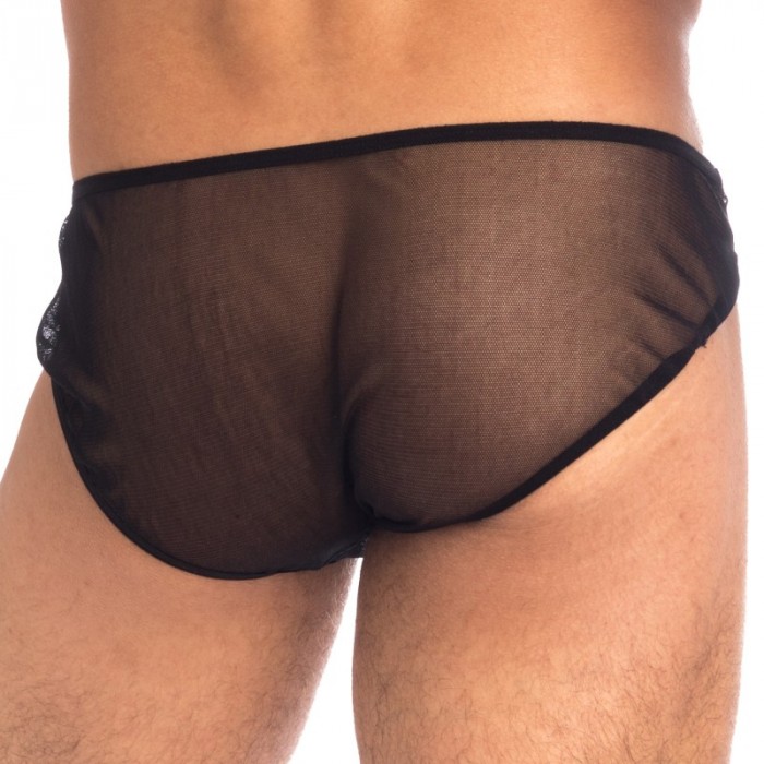 Brief of the brand QURIOSÉ - Sheer Sensations - Micro Briefs Quriose - Ref : QU01 MES BLK