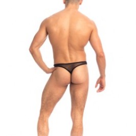 Tanga de la marca QURIOSÉ - Sheer Sensations - Tanga Bikini Quriosé - Ref : QU02 MES BLK