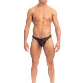 Tanga de la marca QURIOSÉ - Sheer Sensations - Tanga Bikini Quriosé - Ref : QU02 MES BLK