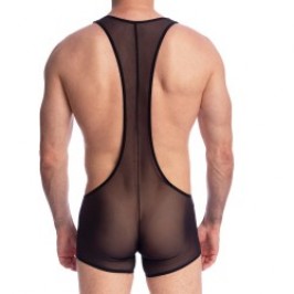 Body de la marca QURIOSÉ - Sheer sensations - Body Singlet Quriosé - Ref : BD02 MES BLK