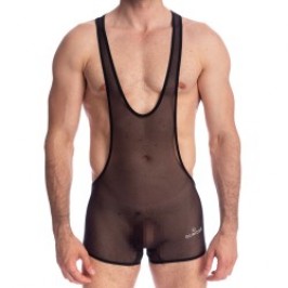 Body de la marca QURIOSÉ - Sheer sensations - Body Singlet Quriosé - Ref : BD02 MES BLK