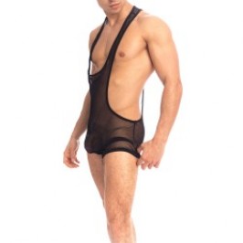 Body de la marca QURIOSÉ - Sheer sensations - Body Singlet Quriosé - Ref : BD02 MES BLK