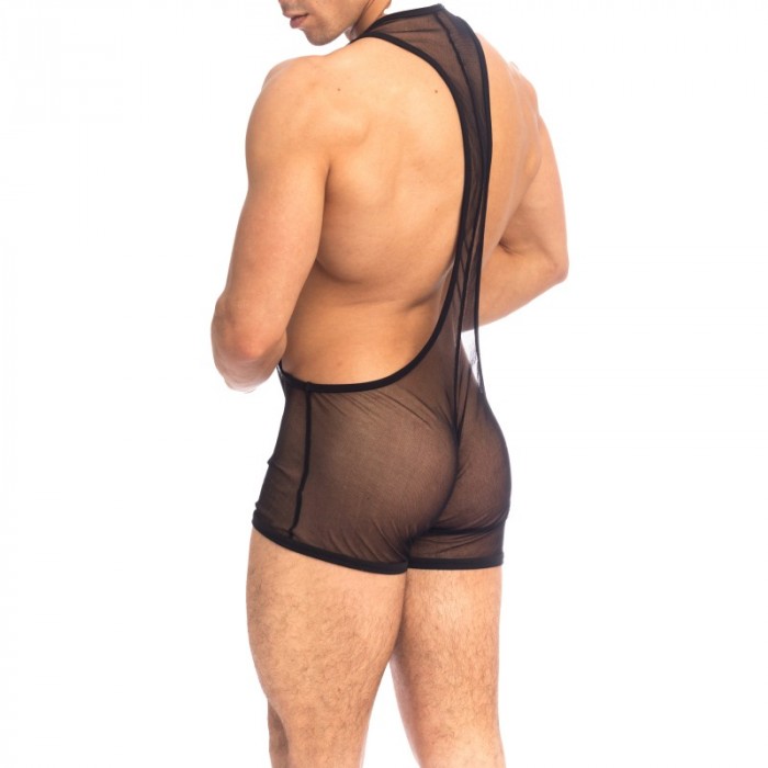 Body de la marca QURIOSÉ - Sheer sensations - Body Singlet Quriosé - Ref : BD02 MES BLK