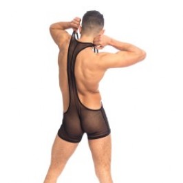 Body de la marca QURIOSÉ - Sheer sensations - Body Singlet Quriosé - Ref : BD02 MES BLK