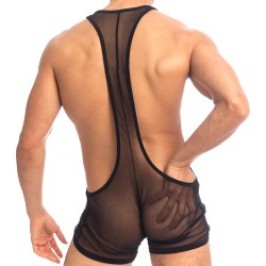 Body of the brand QURIOSÉ - Sheer sensations - Body Singlet Quriosé - Ref : BD02 MES BLK