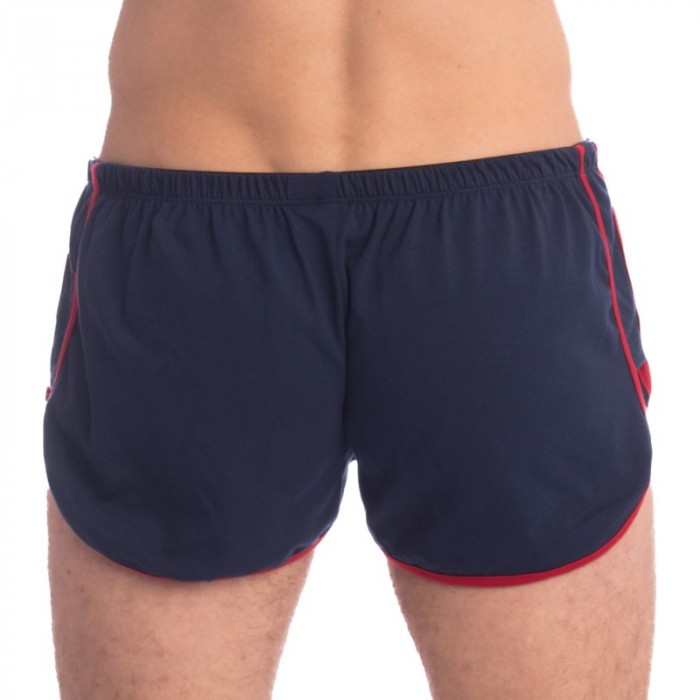 Kurze der Marke QURIOSÉ - Swing it Navy - Split Herrenshorts Quriosé - Ref : QL05 SWI NAV