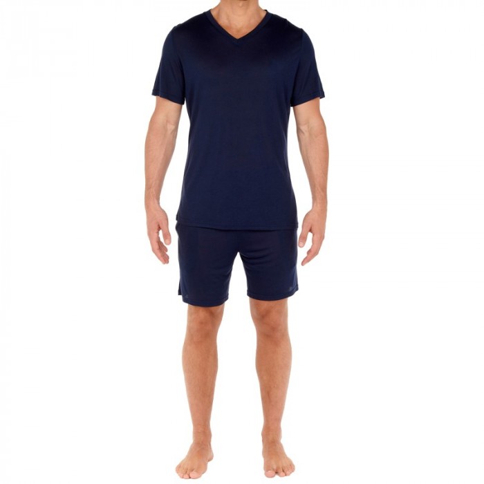 Short Sleeves of the brand HOM - V-neck short-sleeved t-shirt HOM Cocooning - Ref : 402184 00RA