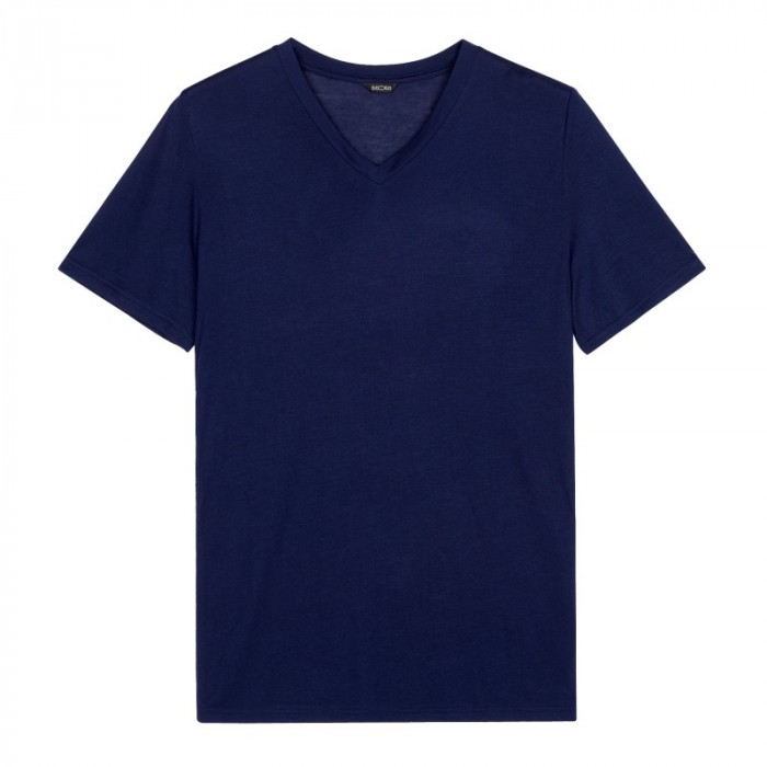 Short Sleeves of the brand HOM - V-neck short-sleeved t-shirt HOM Cocooning - Ref : 402184 00RA