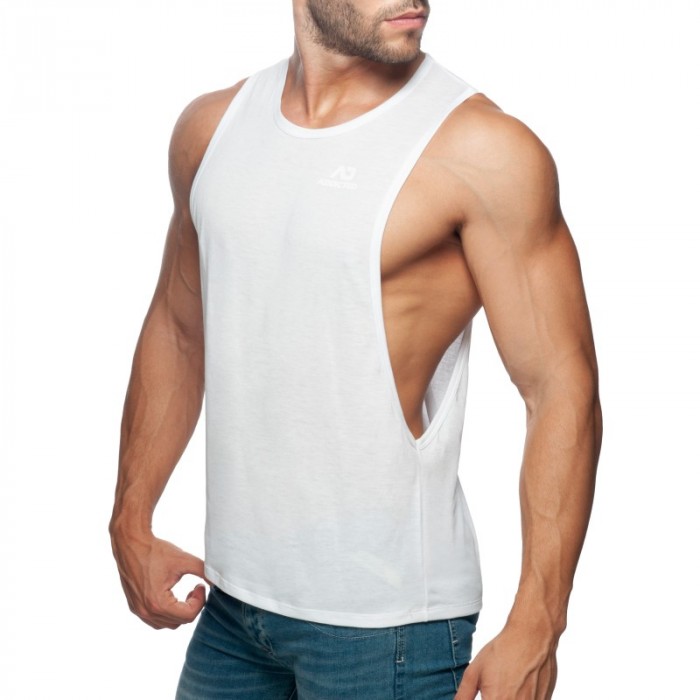 Tank top of the brand ADDICTED - Débardeur AD Low Rider - Blanc - Ref : AD957 C01