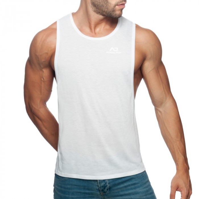 Tank top of the brand ADDICTED - Débardeur AD Low Rider - Blanc - Ref : AD957 C01