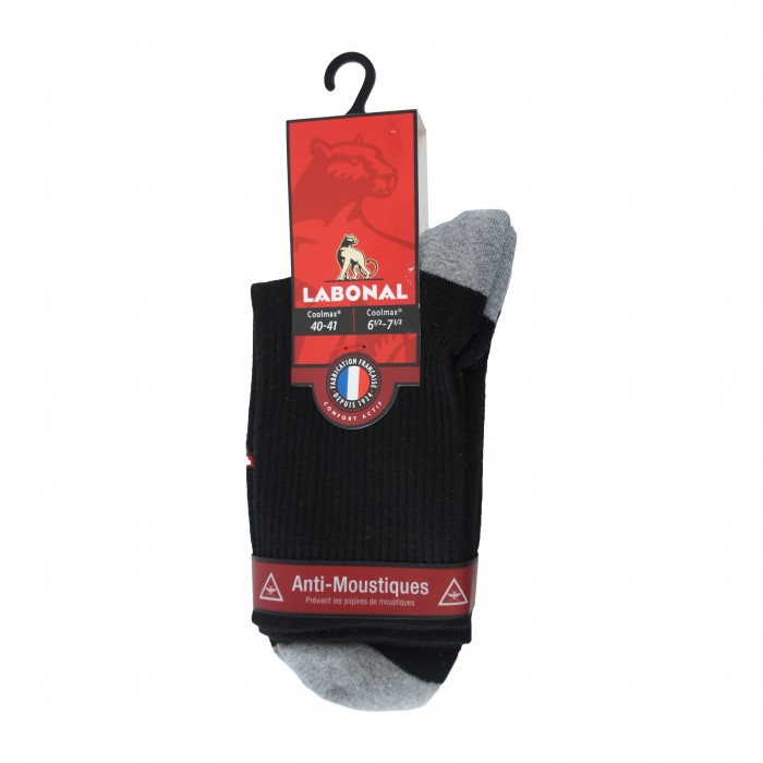 Mi-Chaussettes ANTI-MOUSTIQUES noires - ref :  35241 8300