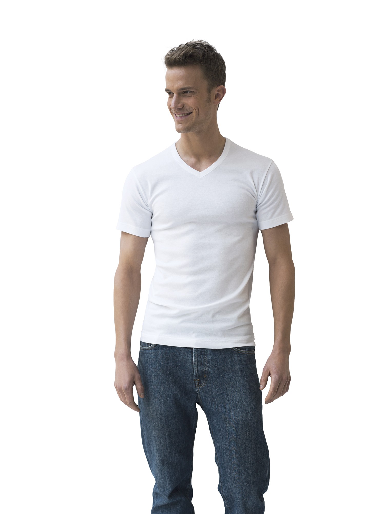 ATHENA Homme L220 T shirt, Blanc, S EU : : Mode