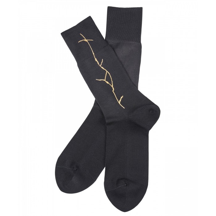  Chaussettes Kintsugi - noir - FALKE 13395-3000 